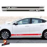Car Sticker Car Accessories Car Styling Abarth Side Skirt Sticker Racing Stripe Body Stickers for FIAT 500 Car Styling